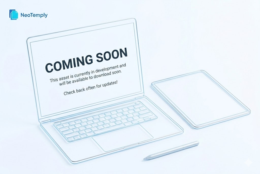 NeoTemply Digital Asset Library - Premium Business Template Coming Soon