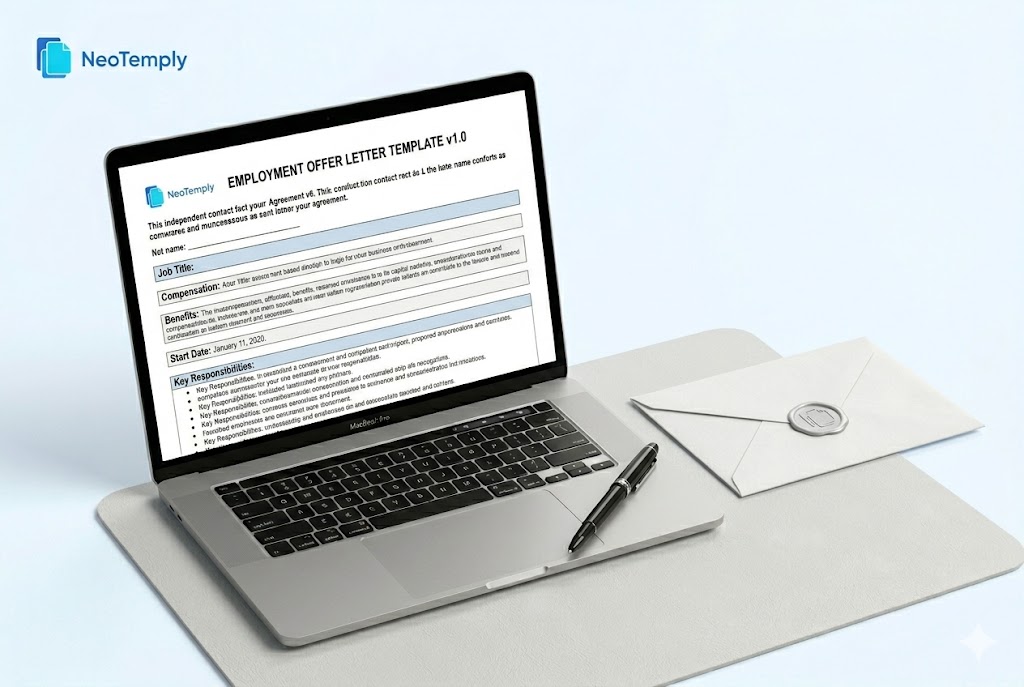 Employment Offer Letter Template v1.0 - Professional Hiring Document