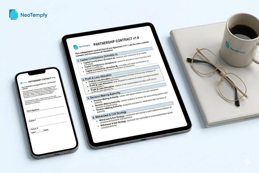 Partnership Agreement v1.0 - Startup Founder Legal Contract