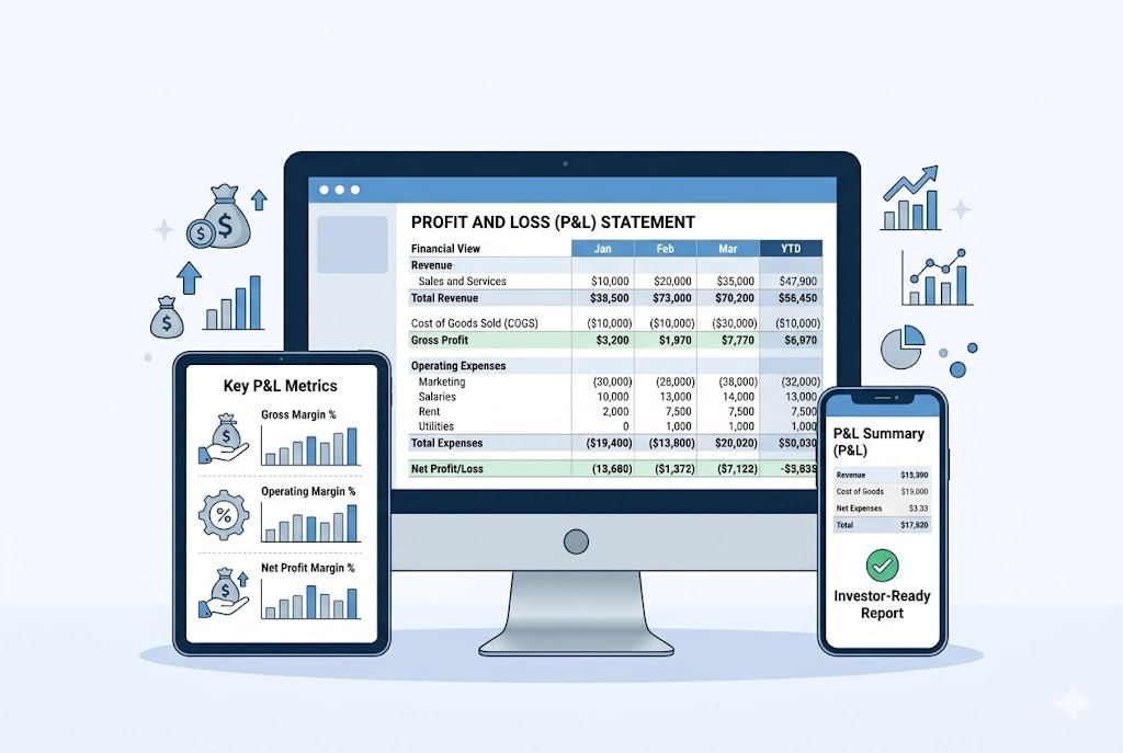 Free Profit and Loss (P&L) Statement Template for Startups in Excel and Google Sheets